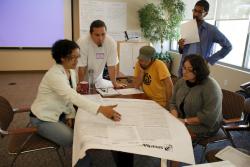 tree with words- peace, justice, ecologial sanity